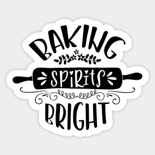 Baking Spirits Bright, Christmas gif idea Sticker